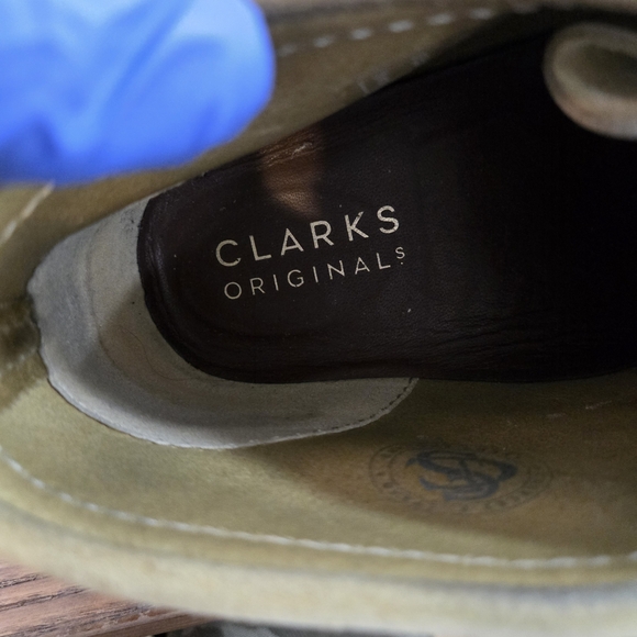 Clarks Collection Wallabees Mens 10 Maple Leather Chukka Ankle Boots Lace Up - Picture 8 of 10